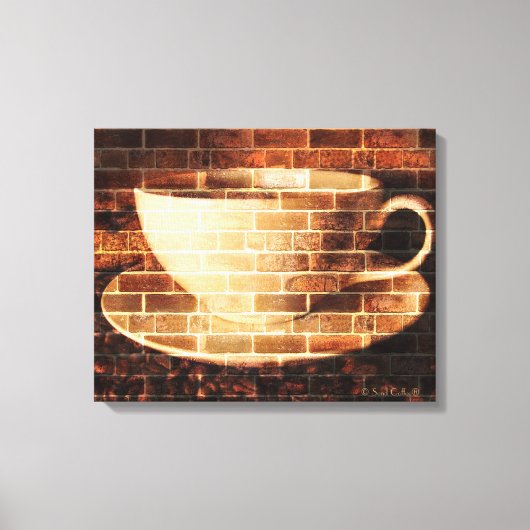 Koffiewandkunst Canvas Afdruk (Voorkant)