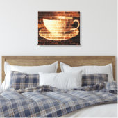 Koffiewandkunst Canvas Afdruk (Insitu (Slaapkamer))