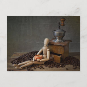 Koffiewerknemer Briefkaart