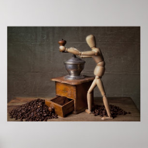 Koffiewerknemer Poster