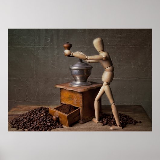 Koffiewerknemer Poster (Voorkant)