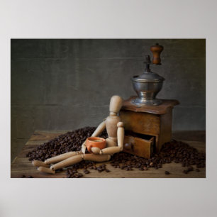 Koffiewerknemer Poster