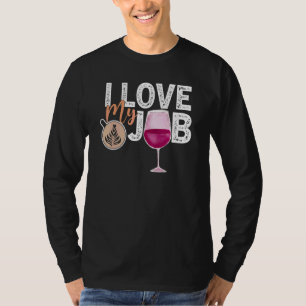 Koffiewijn Citaat Barista Cool Coffee Wine 45 T-shirt