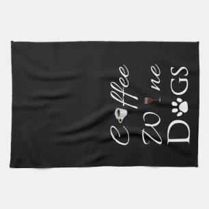 Koffiewijn Dogs Kitchen Towel Theedoek