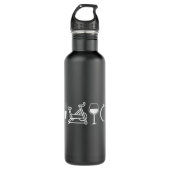 Koffiewijn herhalen Funny Spinning Class Worko Waterfles (Voorkant)