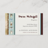 Koffiewinkel Cappuccino, Espresson Latte kaarten Visitekaartje (Achterkant)