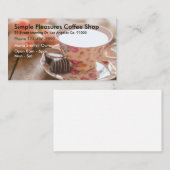 Koffiewinkel Elegant Business-visitekaartjes Visitekaartje (Voorkant / Achterkant)