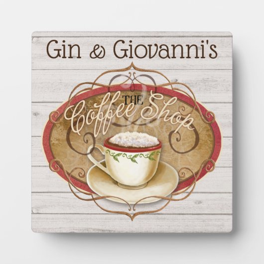 Koffiewinkel Fotoplaat (Voorkant)