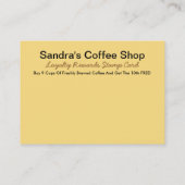 Koffiewinkel Klantenkaartje (Achterkant)