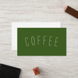 Koffiewinkel Loyaliteit Eenvoudige Curve Punch Klantenkaartje