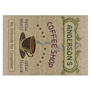 Koffiewinkel met bekertje Creëer Je eigen persoon Snijplank