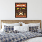 Koffiewinkel met Mok Creëer Je eigen persoonlijke  Canvas Afdruk (Insitu (Slaapkamer))