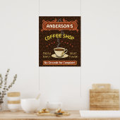 Koffiewinkel met Mok Creëer Je eigen persoonlijke  Poster (Keuken)