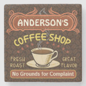 Koffiewinkel met Mok Creëer Je eigen persoonlijke Stenen Onderzetter (Voorkant)