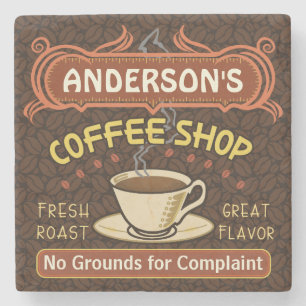 Koffiewinkel met Mok Creëer Je eigen persoonlijke Stenen Onderzetter