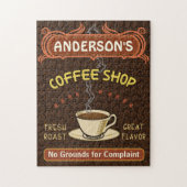Koffiewinkel Mok Creëer uw eigen, persoonlijk brui Legpuzzel (Verticaal)