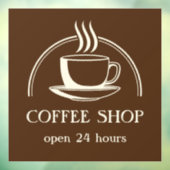 Koffiewinkel Raamsticker (Vel 3)