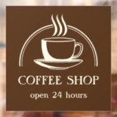 Koffiewinkel Raamsticker (Vel 2)