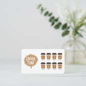 Koffiewinkel Schattigee loyaliteit Kaart (Staand voorkant)