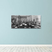 Koffiewinkel van het man canvas afdruk (Insitu (Houten vloer))