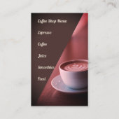 Koffiewinkel Visitekaartje (Achterkant)
