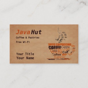 Koffiewinkel Visitekaartje
