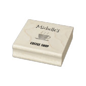 Koffiewinkel, warm bekersilhouet 	rubberstempel (Stempel)