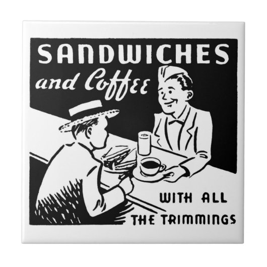 Koffiewinkelkeuken Tegeltje (Voorkant)