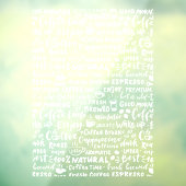 Koffiewinkelvensternummers, moderne raamsticker (Vel 3)