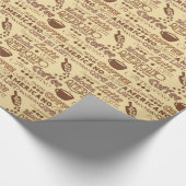 Koffiewoorden Cadeaupapier (Hoek)