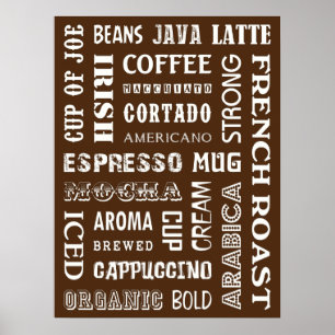 KOFFIEWOORDEN POSTER