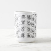 koffiewoordzoekpuzzel koffiemok (Center)