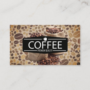 Koffiezaak Barista Zak Koffiebonen Visitekaartje