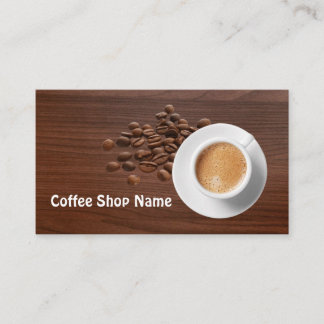 Koffiezaak Koffiebonen Schattig Visitekaartje