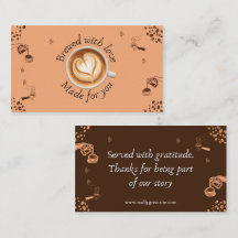Koffiezaak Latte Art Bedankbrief