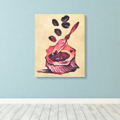 Koffiezak Canvas Afdruk (Insitu (Houten vloer))