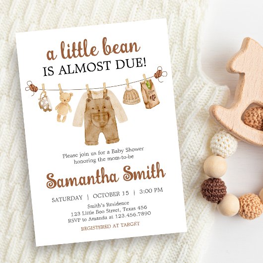 koffiezetapparaat-Baby shower Kaart
