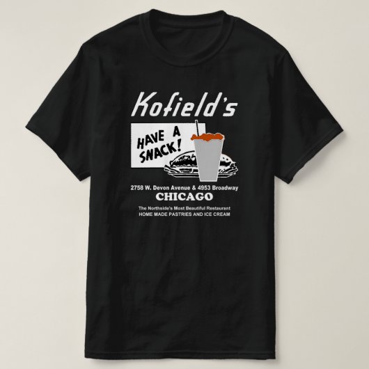 Kofield's restaurant, Chicago T-shirt (Design voorkant)