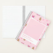 Kogal-Inspired Pink Hearts & Teddy Bear Keychains Notitieboek (Binnen)