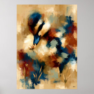 Kogamo Bloem Fluisterend Mooie Baby Eendje Kawaii Poster