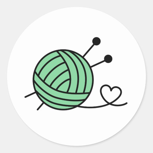 Kogelbal van het krijngestel - Aangepaste kleur Ronde Sticker (Voorkant)