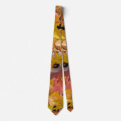 Kogelbladeren en -eikels stropdas (Voorkant)