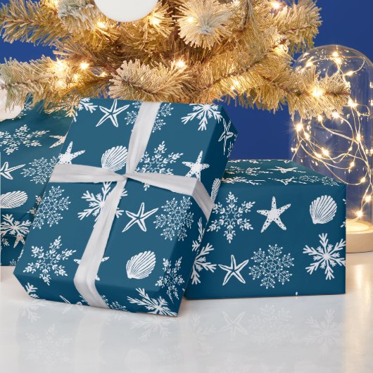 Kogelblikvangers en snuitvlokjes cadeaupapier (Feestdagen)