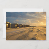 Kogelcabine bij zonsondergang aan de nederlandse k magnetische uitnodiging (Voorkant)