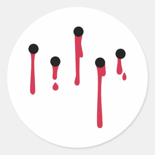 kogelgaten ronde sticker (Voorkant)