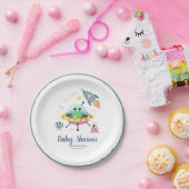 Kogelgeluid en modern Alien-Baby shower voor ruimt Papieren Bordje (Feest)