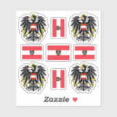 Kogeljas en vlaggen sticker (Vel)