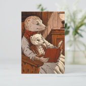 Kogels die een boek lezen kaart (Staand voorkant)