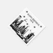 Kogels en gangsters partij servetten (Hoek)