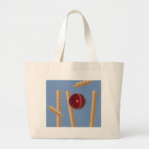 Kogels en pompen, van cricket, grote tote bag